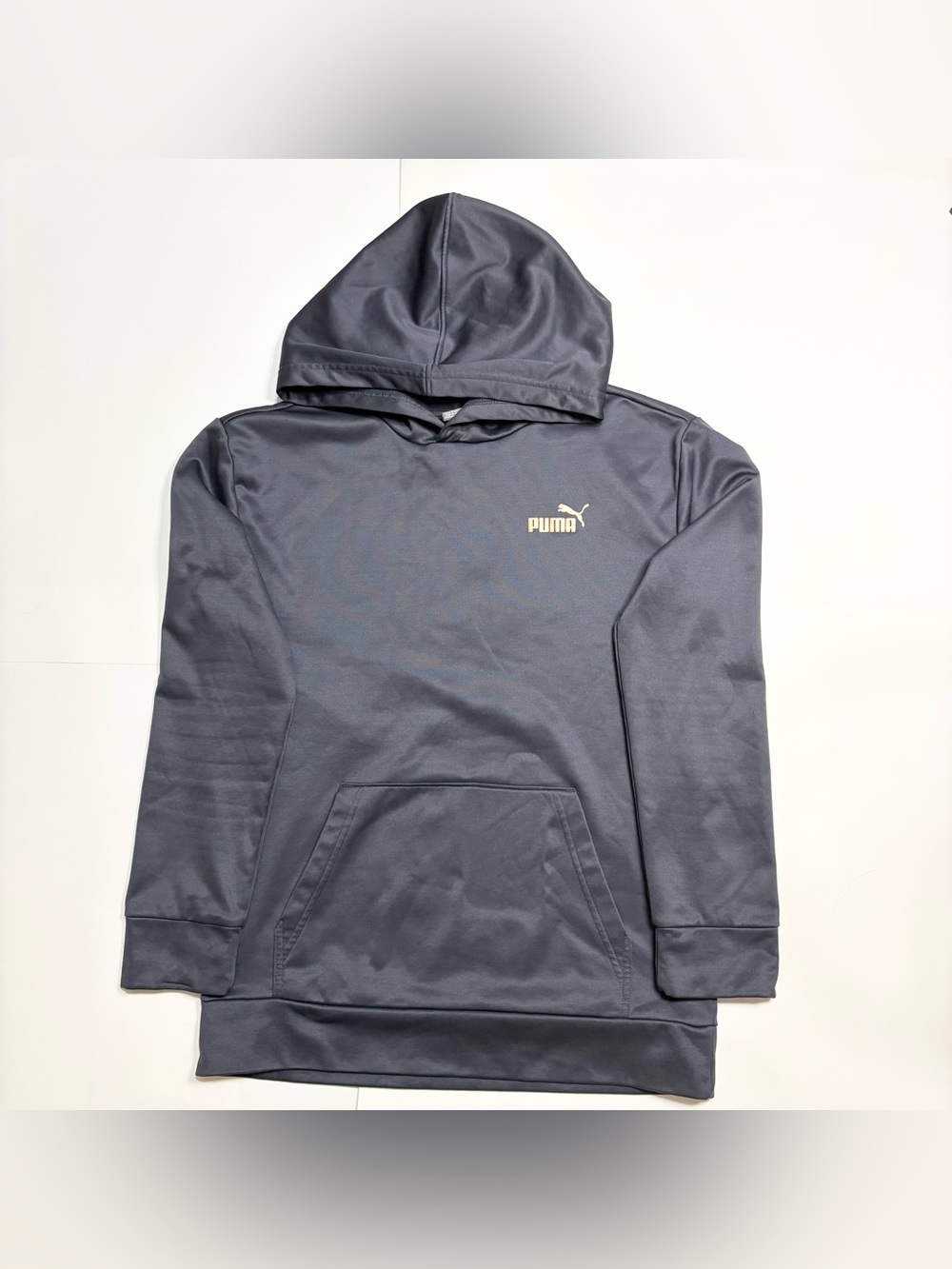 Puma Dark Gray Kids' Hoodie with PUMA Logo